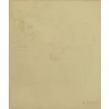 Naftali Bezem, Reclining Nude, Pencil on Paper
