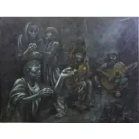 Moshe Gat, Mexico, 1960, Oil on Canvas
