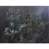 Moshe Gat, Mexico, 1960, Oil on Canvas