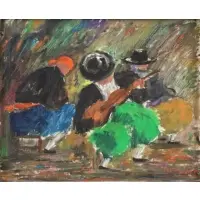 Coll Joseph Bardolet, Musicos, Oil on Canvas