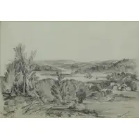 Edward Seager, Massabesic, NH, Pencil on Paper