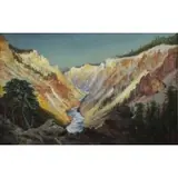 Frederick Billing, Yellowstone, Oil on Board "Yellowstone"