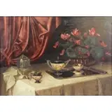 Ignaz Johann Schönbrunner, Still Life, Oil on Canvas