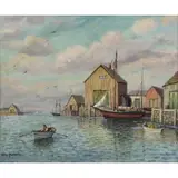 William Frederick Paskell, Harbor Scene