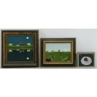 Reflecting Animals Refecting by Kathy Calderwood, 3 Oils, sold Jul 2016
