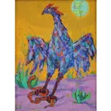 Harry Sternberg, Desertscape #2, Oil on Board "Desertscape #2"