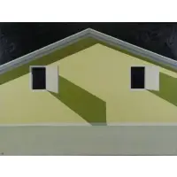 Emilio Sánchez Font, Open Windows, Oil on Canvas