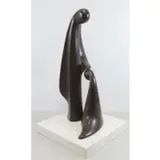 Victor Halvani, Victor Halvani (Israeli, b.1930), Bronze Mother and Child