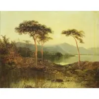 James Burrell Smith, View of Loch Long, Oil on Canvas