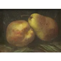 Arnoud Wydeveld, Pear Still Life, Oil on Panel