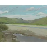 Frank DuMond, Coastal Landscape, Oil on Canvas