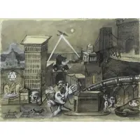 Edgar Levy, Study for the History of New York, 1940-1945.
