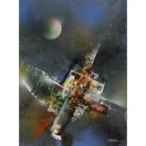 Space Dynamics by Leonardo Nierman, Oil on Board "Space Dynamics", sold Jun 2016