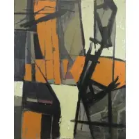 J.B Watson, Cantilever, 1958, Oil on Canvas "Cantilever" 1958
