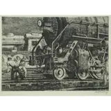 Harry Sternberg, The Vanishing Giant, Etching "The Vanishing Giant"