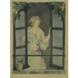 Spring by Louis Icart, Etching "Spring" From the "Four Seasons", sold Jun 2016