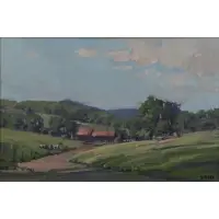 Gary Fifer, Spring Landscape, Oil on Canvas