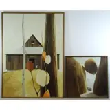 Frank Moulton, To the East, Two Oils