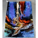 Blue Modern Abstract Tapestry by Leonardo Nierman, sold Jun 2016