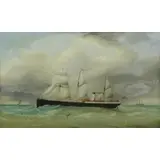 William Daniel Penny, Steamship, Oil on Canvas