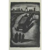Geroges Rouault, La Petite Banlieue, 1929, Lithograph From "La Petite Banlieue" 1929