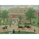 Albert W Davies, Wayside Inn, Oil on Board
