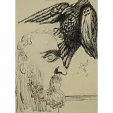 Byron Browne, Head of a Man with a Bird