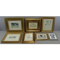 Andre Gisson, Untitled, 8 Small Watercolors