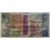 Karen Erla, Abstract Composition with Handprints, Large Mixed Media on Paper