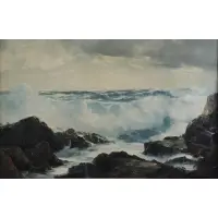 Bennett Bradubury, Seascape, Oil on Canvas