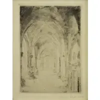 James Ensor, La Crypte, 1888 Etching "La Crypte"