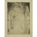 James Ensor, La Crypte, 1888 Etching "La Crypte"