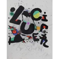 Joan Miró, Lucifer, Pencil signed lower right, numbered 9/75 lower left