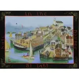Elizabeth Mumford, Safe in the Harbor at Last, Oil on Board "Safe in the Harbor at Last"