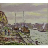 Hugo M Fisher, St. Cloud, Oil on Canvas