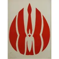 artist's proof/90 by Jack Youngerman, 1966 Signed Serigraph, sold Jun 2015