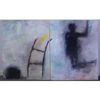 Pia Stern, The Leaving, 1988, Oil on Canvas