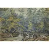 Arthur William Woelfle, River Landscape, Watercolor
