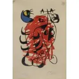 La Boite Alerte by Joan Miró, Lithograph "La Boite Alerte" Pencil Signed lower right, numbered 193/200 lower left, sold Jun 2015