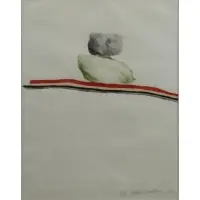 Rocks Nevada by David Hockney, 1968, Lithograph "Rocks Nevada" 1968, sold Jun 2015