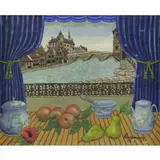 Nature Morte Au Balcon by Miguel García Vivancos, Oil on Canvas, sold Jun 2015