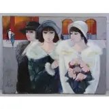 Charles Levier, Promenade, Oil on Canvas