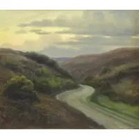 Path in Landscape by Karl Lundgreen, Oil on Canvas, sold Jun 2015