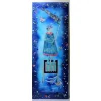 Doris Hall, Enamel on Copper Figural Plaque