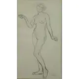 Augustus John, Female Nude