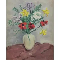 Margaret Levine, Still Life, Oil on Canvas