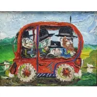 The Outing by Peter Derer, Oil on Masonite, sold May 2015