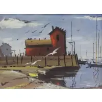 Herbert Scheffel, Howard Scheffel, Gouache on Paper