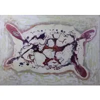 Eska Smythe, Eska Smythe (Brazilian/French, 20th C), Abstract Oil on Canvas