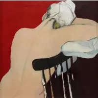 Phyllis Smith, Back View, Acrylic on Canvas Nude "Back View" Signed lower right